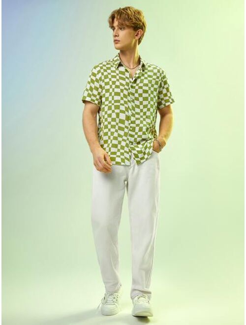 SHEIN Men Checker Print Shirt