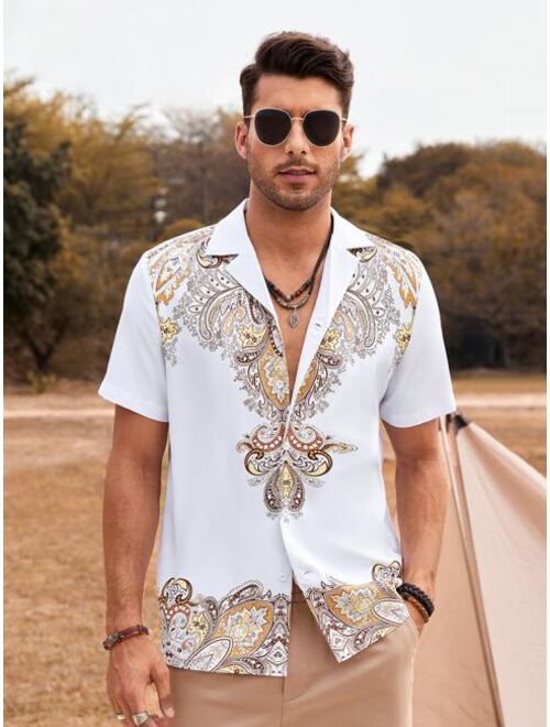 Buy Men Paisley Print Shirt Without Tee online | Topofstyle