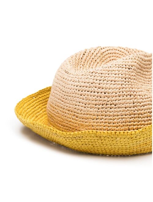 Bonpoint interwoven raffia sun hat