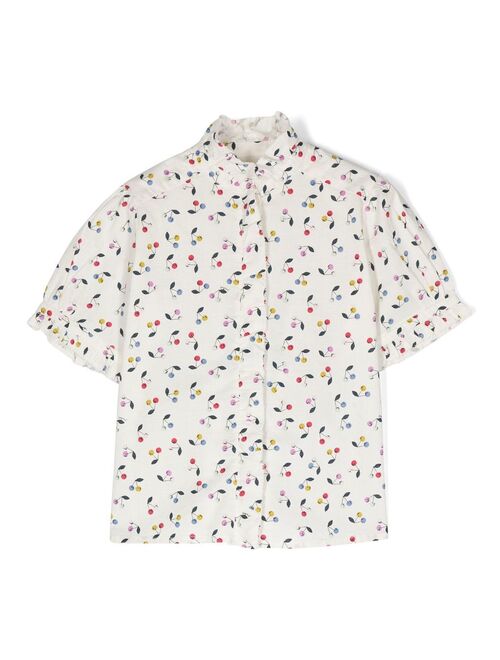 Bonpoint cherry-print shirt