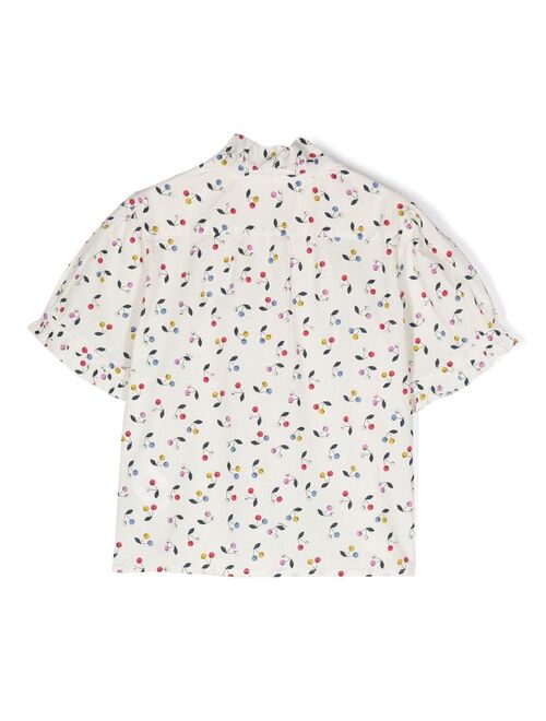 Bonpoint cherry-print shirt
