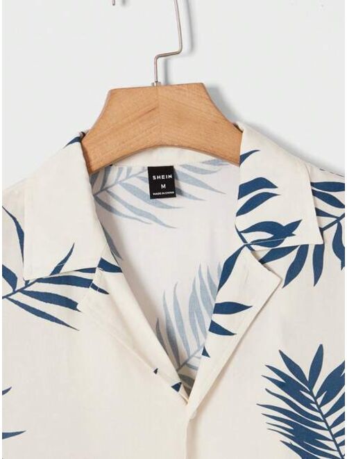 SHEIN Men Tropical Print Shirt