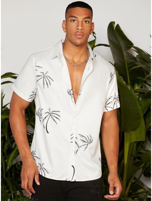 Men Palm Tree Print Shirt
