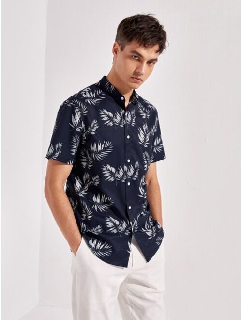 SHEIN Men Tropical Print Shirt