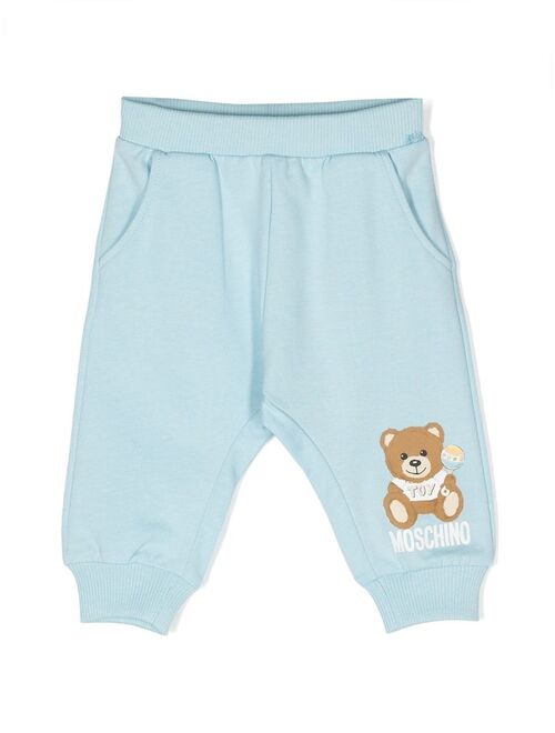 Moschino Kids Teddy-Bear print trousers