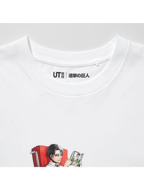 UNIQLO Attack on Titan UT (Short-Sleeve Graphic T-Shirt) (The Captain Levi)