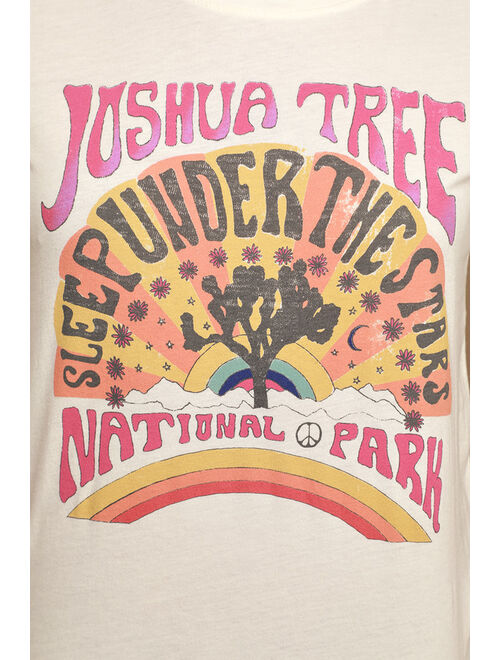 Prince Peter Joshua Tree Under the Stars Ivory Vintage Graphic Tee