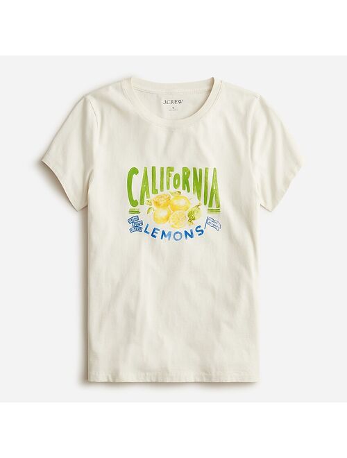 J.Crew Classic-fit lemon graphic T-shirt