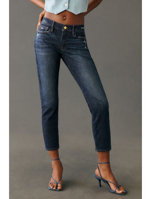 Frame Le Garcon Crop Mid-Rise Straight Jeans