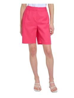 Women's Linen-Blend Shorts