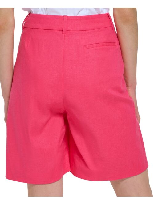 CALVIN KLEIN Women's Linen-Blend Shorts