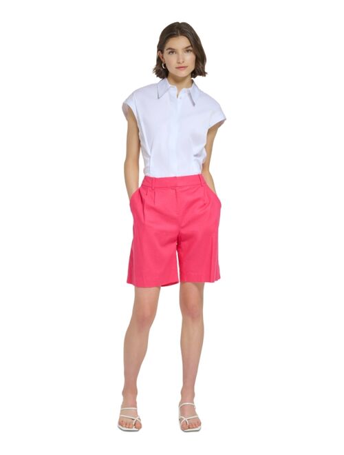 CALVIN KLEIN Women's Linen-Blend Shorts