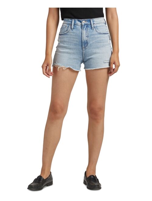SILVER JEANS CO. Women's Highly Desirable High-Rise Denim Shorts