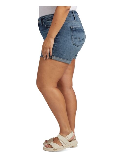 SILVER JEANS CO. Plus Size Suki Mid-Rise Denim Shorts