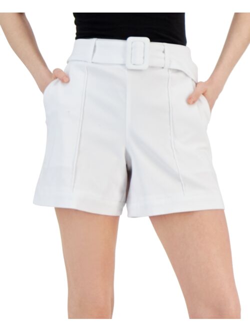 INC INTERNATIONAL CONCEPTS Women's High-Rise Belted Shorts, Created for Macy's