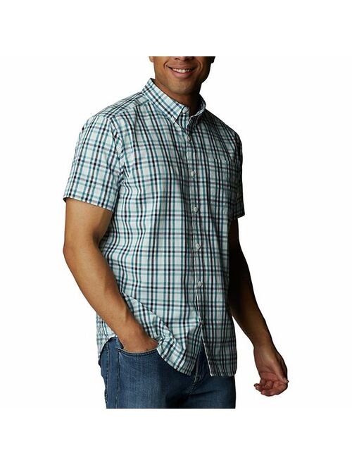Men's Columbia Rapid Rivers II Plaid Woven Button-Down Shirt