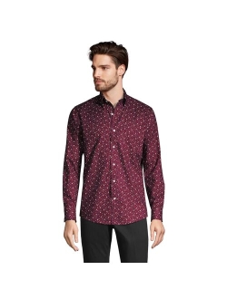 lands end Men's Lands' End Traditional-Fit No-Iron Twill Button-Down Shirt