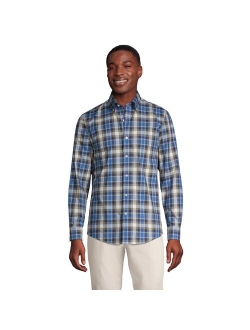 lands end Men's Lands' End Traditional-Fit No-Iron Twill Button-Down Shirt