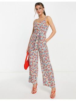 Nobody's Child printed wide leg jumpsuit in floral