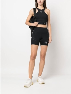 by Stella McCartney panelled logo-print performance shorts