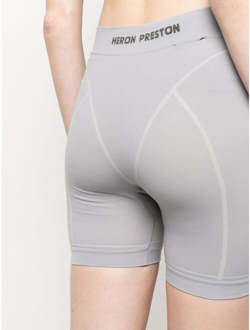 Heron Preston logo waistband cycling shorts