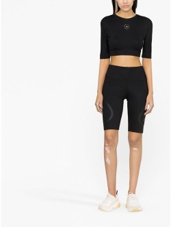 adidas by Stella McCartney logo-print cycling shorts