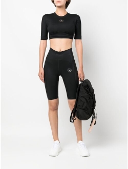 adidas by Stella McCartney logo-print cycling shorts