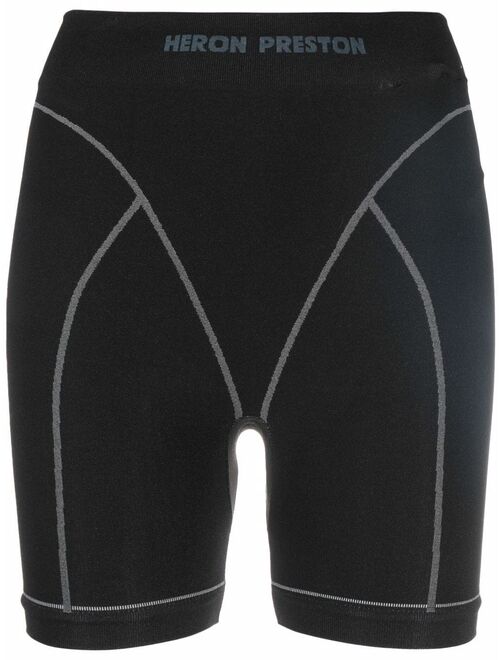 Heron Preston logo-waistband cycling shorts