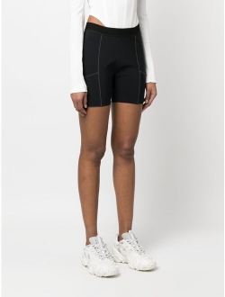 Coperni stretch-design mini shorts