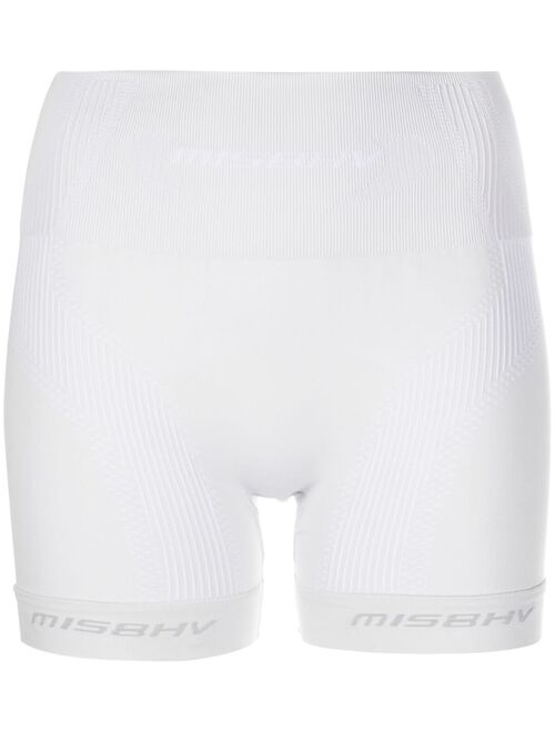 MISBHV logo band bike shorts