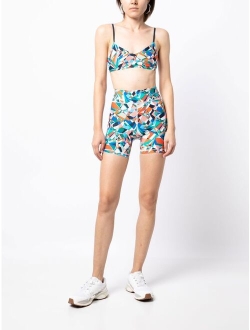 The Upside Kaleidoscope high-waist cycling shorts