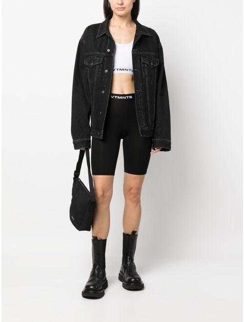VTMNTS logo waistband biker shorts