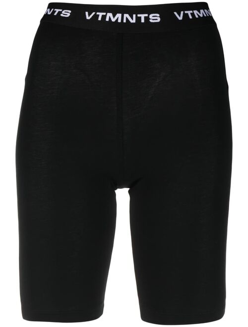 VTMNTS logo waistband biker shorts
