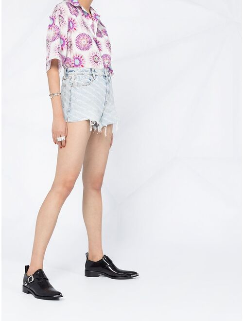 Alexander Wang Bite high-waisted denim shorts