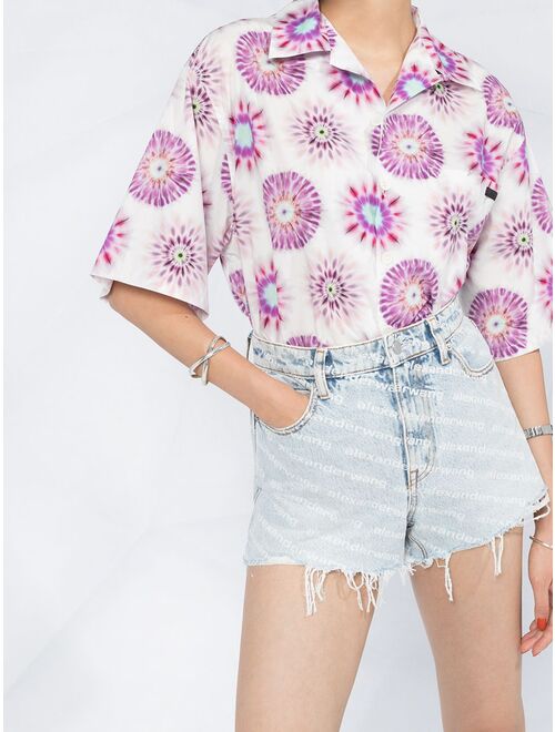 Alexander Wang Bite high-waisted denim shorts