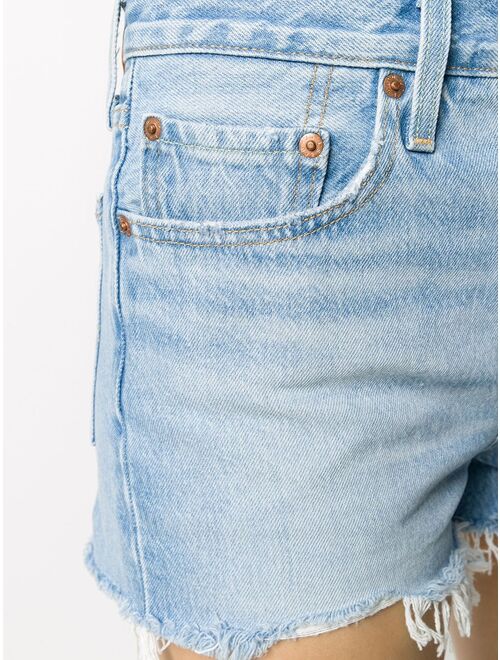 Levi's distressed denim shorts