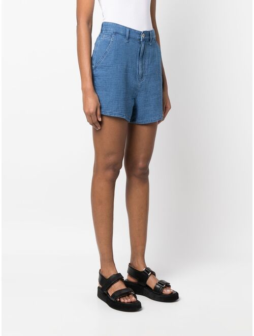 Emporio Armani high-waisted denim shorts