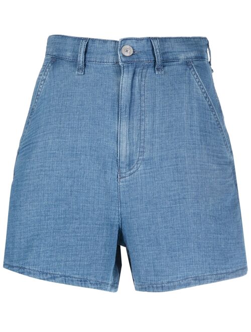 Emporio Armani high-waisted denim shorts