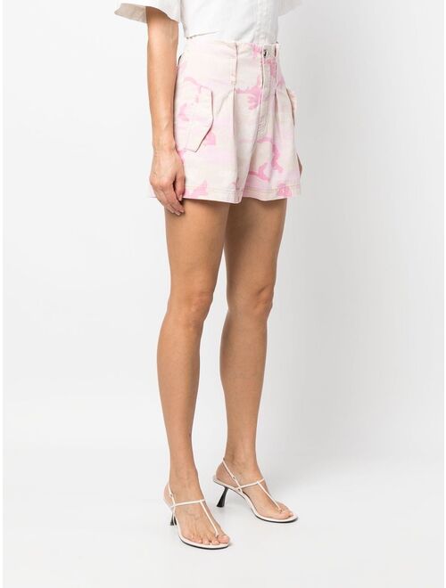 PINKO high-waisted denim shorts