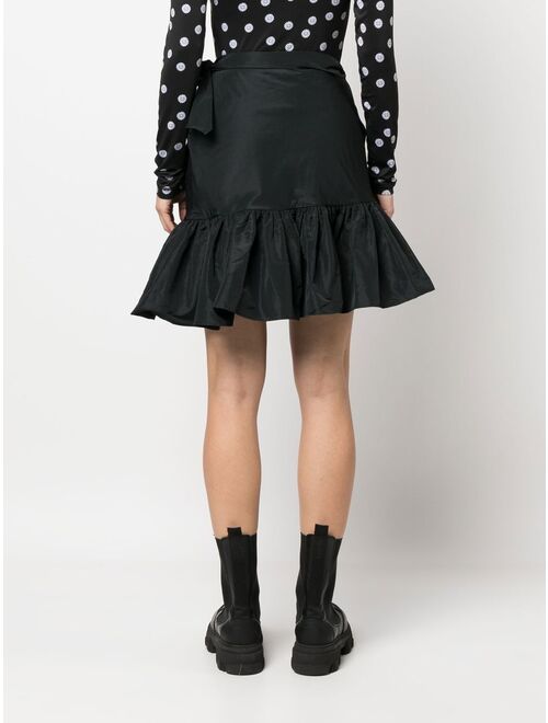 MSGM asymmetric ruffled mini skirt