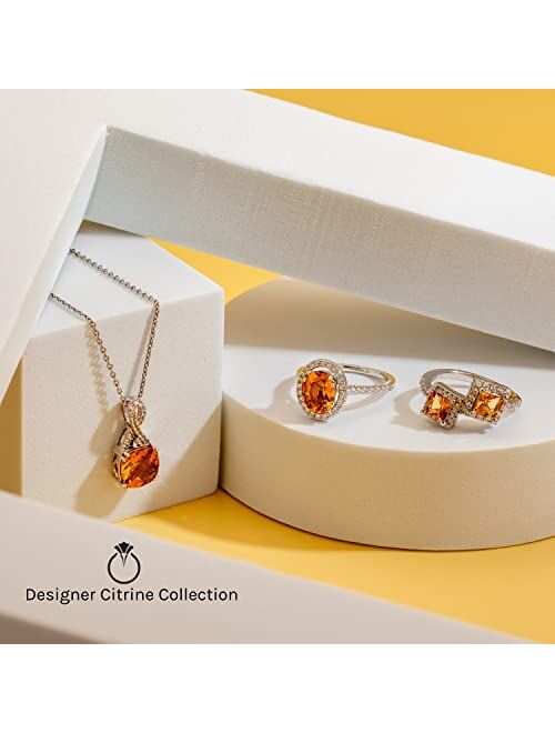 Peora 925 Sterling Silver Heart Soulmate Ring for Women, Heart Shape, Various Gemstones, Sizes 5 to 9