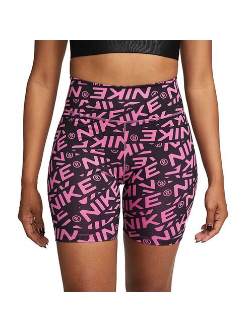 Women's Nike One Printed 7-in. Midrise Bike Shorts