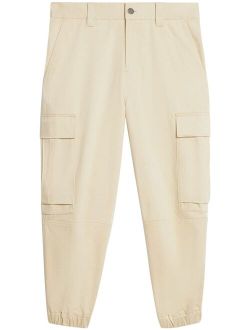 elasticated ankle cargo trousers
