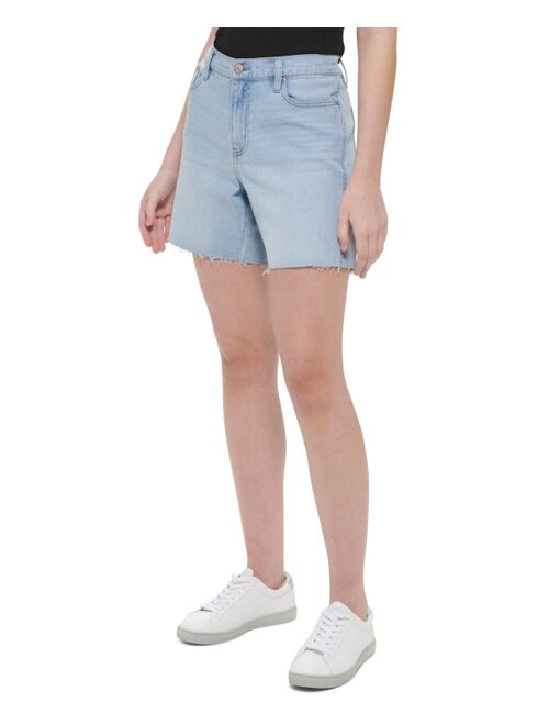 Calvin Klein Jeans Women's High-Rise Cutoff Denim Shorts