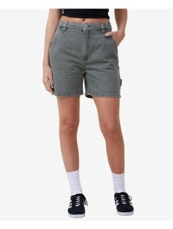 Women's Carpenter Denim Shorts