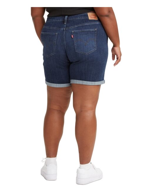 Levi's Trendy Plus Size Mid Length Denim Shorts