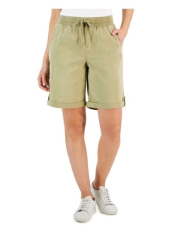 Style & Co Women's Woven Cuffed Pull-On Shorts, Created for Macy's