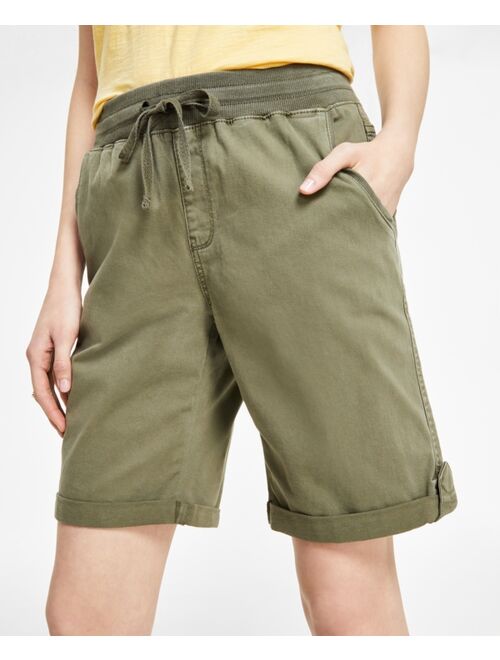 Style & Co Women's Woven Cuffed Pull-On Shorts, Created for Macy's