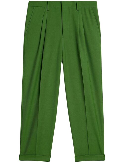 AMI Paris folded detail tapered trousers