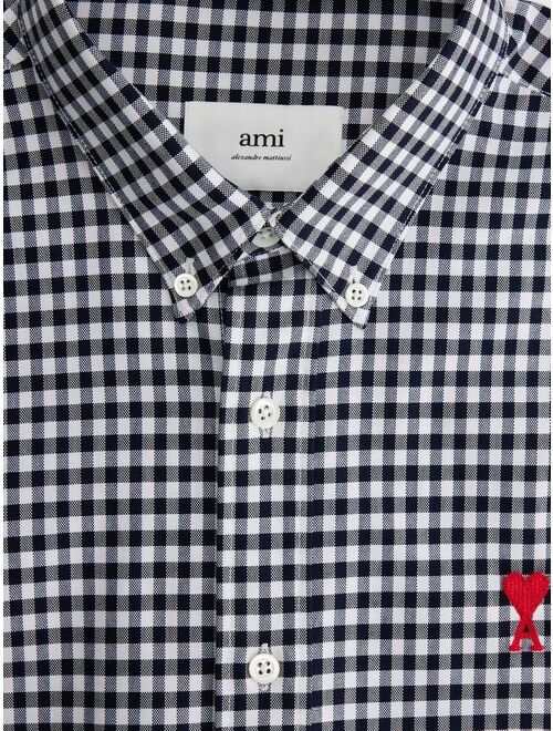 AMI Paris Ami de Coeur gingham check shirt